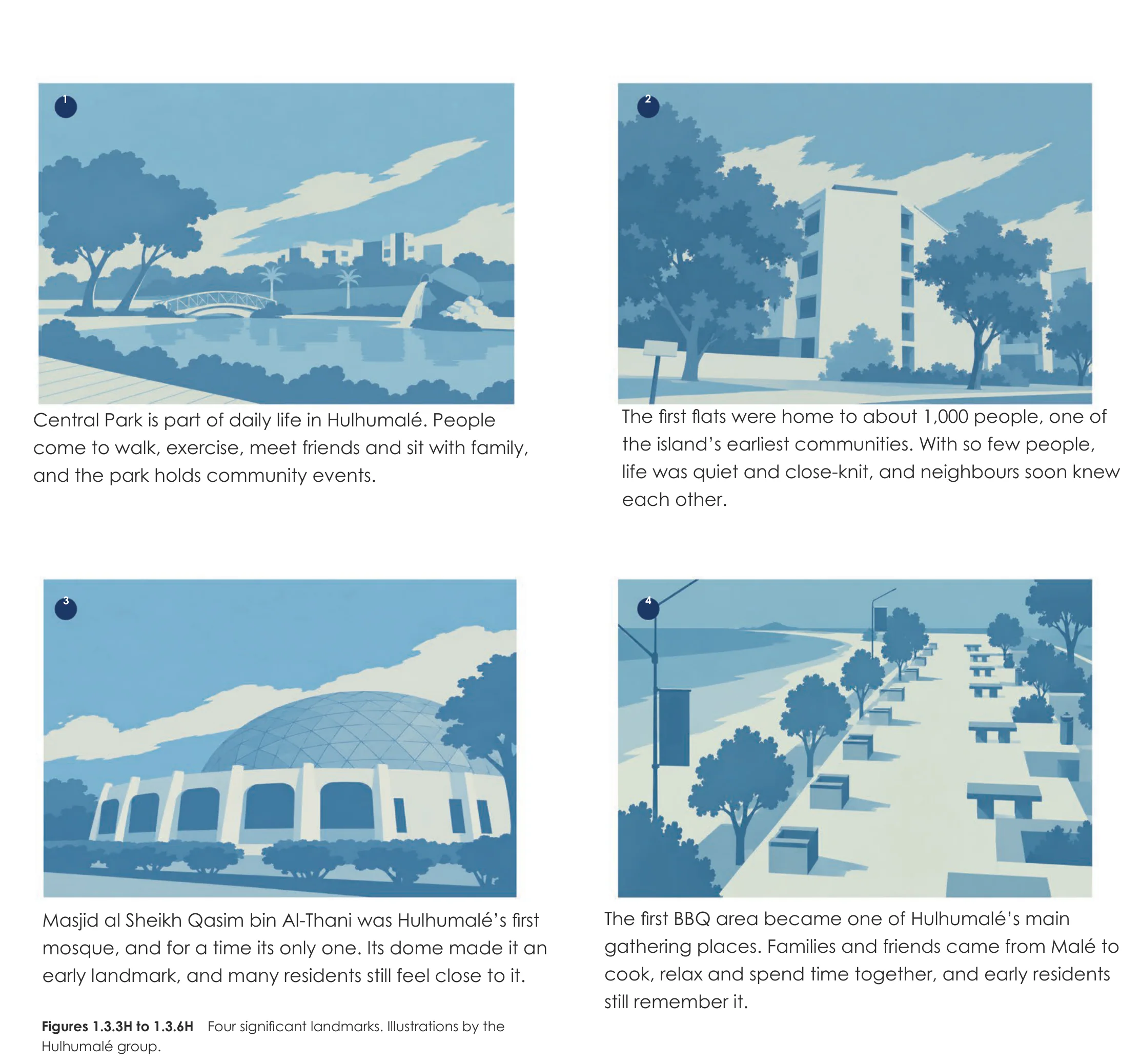 Page from the book: 1.3 History and culture, Hulhumalé. Its text is given below, under "Read this page as text".