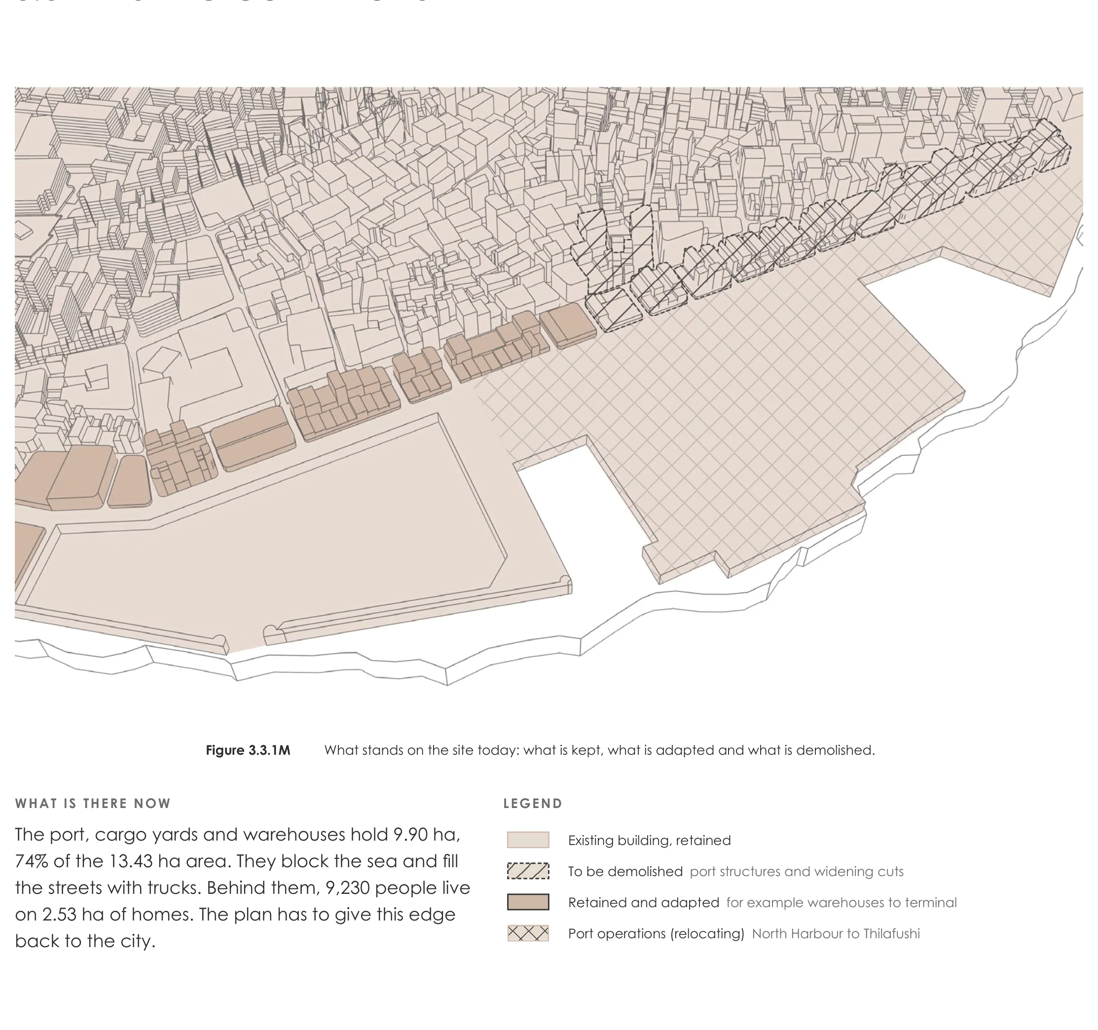 Page from the book: 3.3 Existing conditions, Malé. Its text is given below, under "Read this page as text".