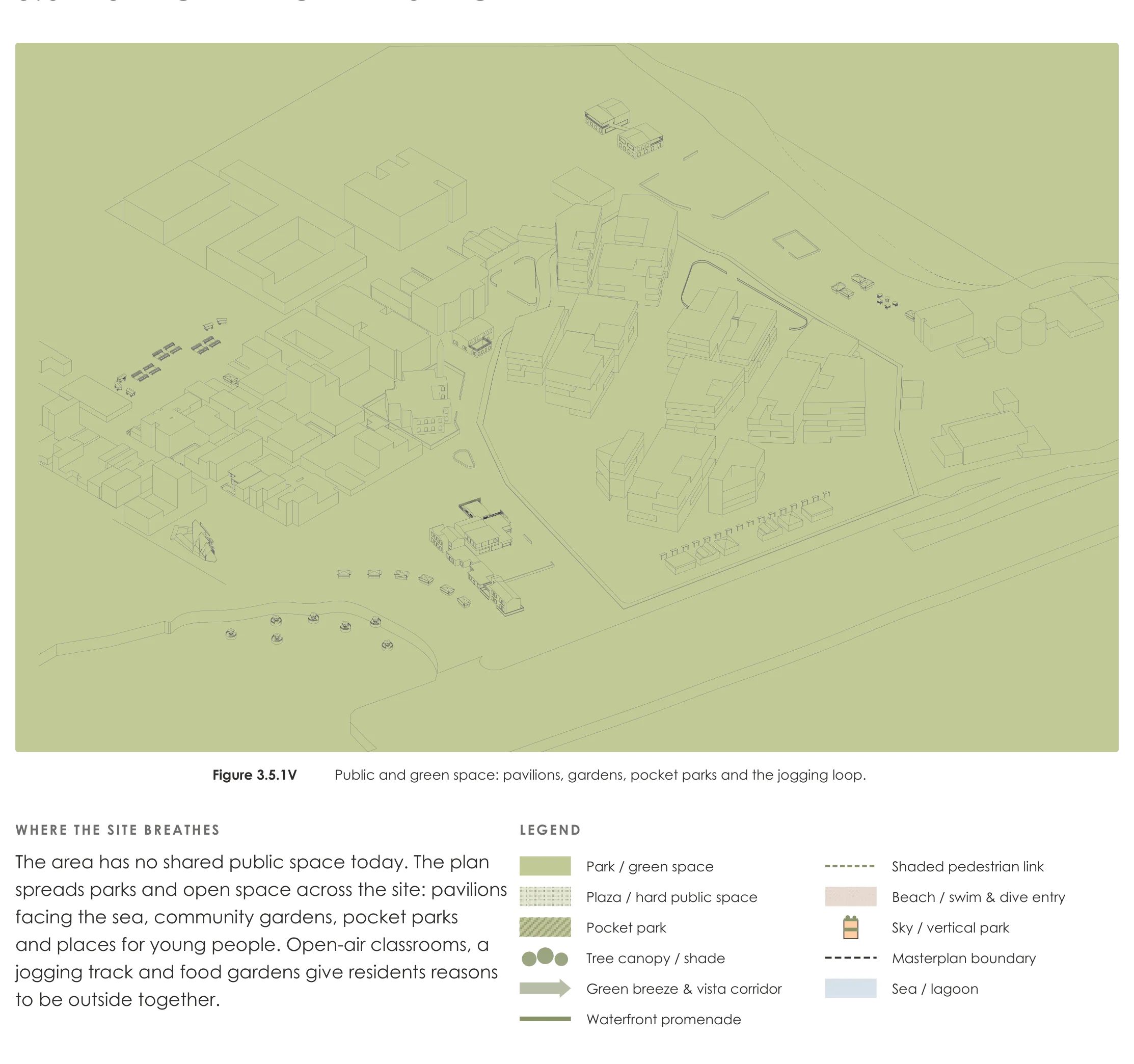 Page from the book: 3.5 Public and green space, Villimalé. Its text is given below, under "Read this page as text".
