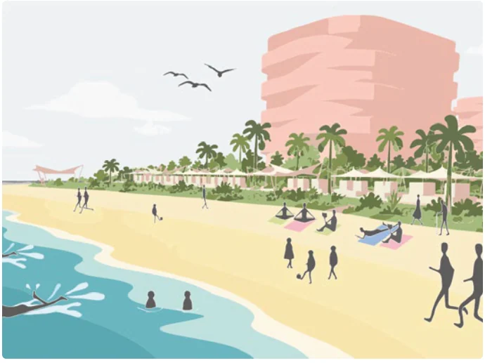 Beach view.