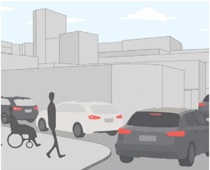 Far from the bus. Distant bus stops increase dependence on private vehicles.