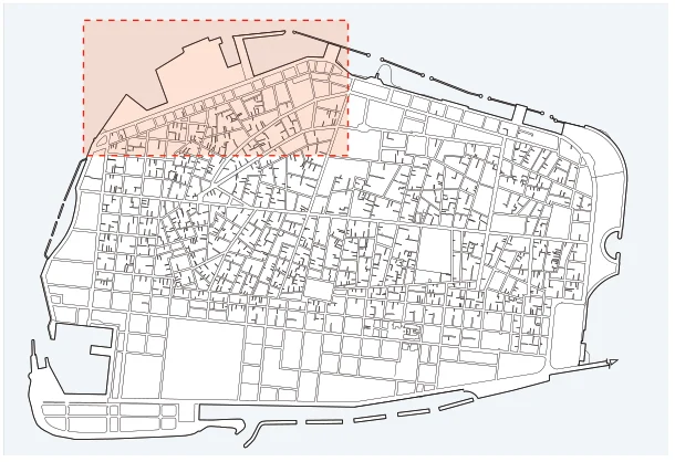 Key map: where the masterplan area sits on Malé.